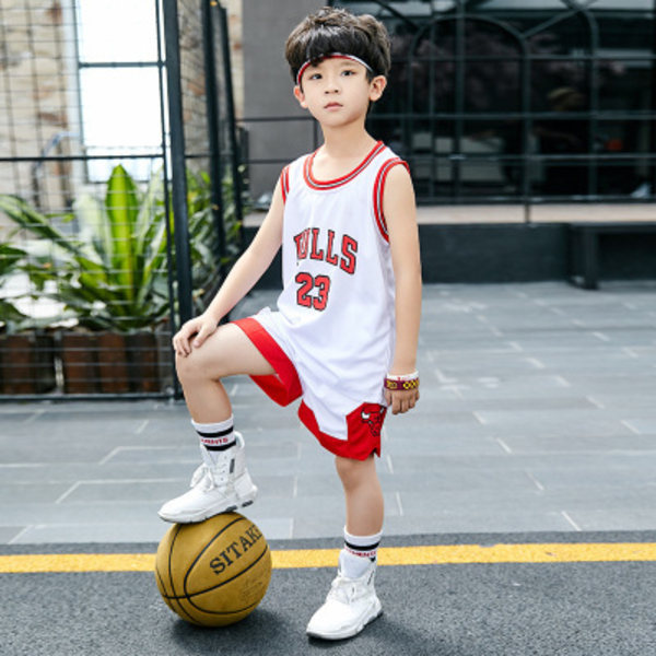 Barn Pojkar Flickor Basketboll Träningsoverall Set Sportkläder Outfits B B XS