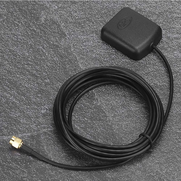 GPS-aktiv antenn, GPS-antenn bil 3 meter/9,8 ft SMA- luftkabel magnetisk bas navigationssignal DVD Am