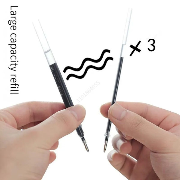 0,5/0,7/1,0 mm stor kapacitet kontorsaffärsgelpennor Signaturpenna för skrivande Skola kontorsmaterial Söt brevpapper 1.0mm