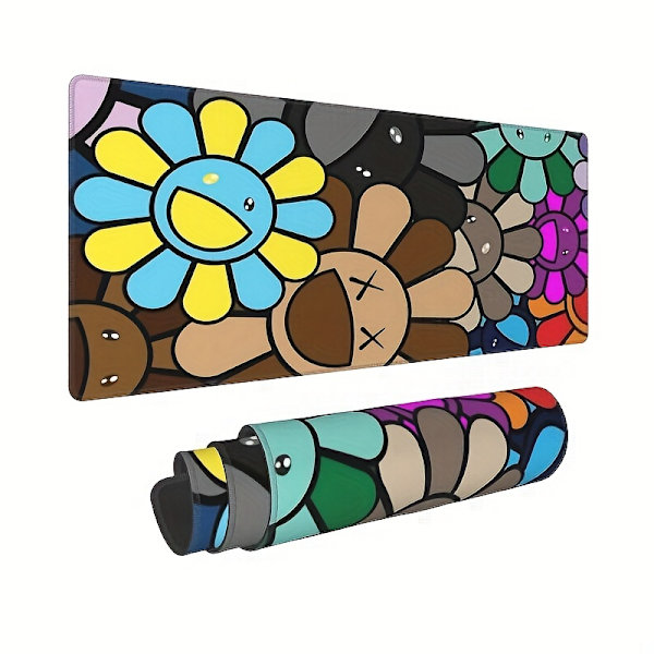 Presentidé till spelare: Blomma Stor, halkfri spelmusmatta - perfekt för tonåring/pojkvän/flickvän! 30x80 cm!! 30*80cm