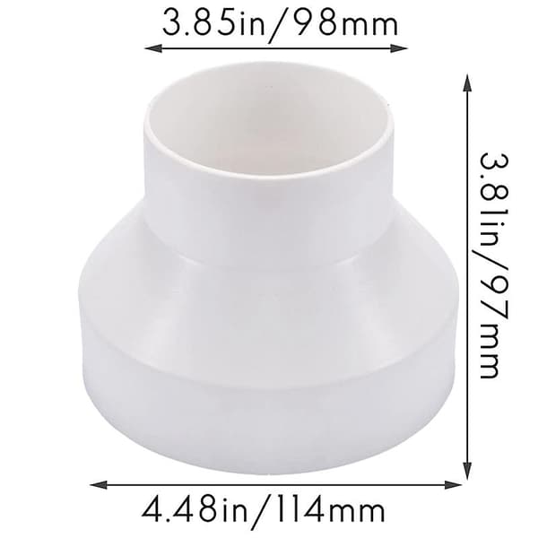 XJ-Ventilationsrör Reduceringsadapter Rör Luftkanaladapter (110-100mm)—max