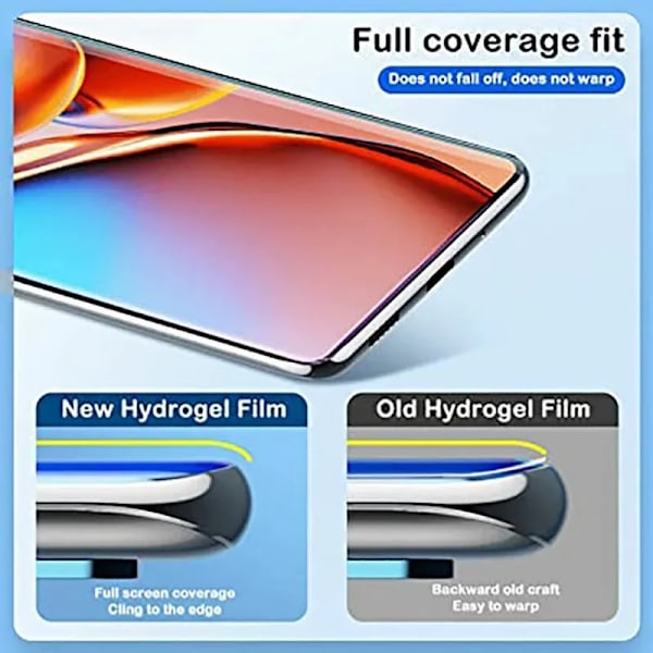 3ST Hydrogel Film til Motorola Edge 40 Pro 30 Ultra Neo 20 Skærmbeskyttelse til Motorola G84 G54 G34 G32 G52 G73 G53 G60 G31 G84 3 stk.