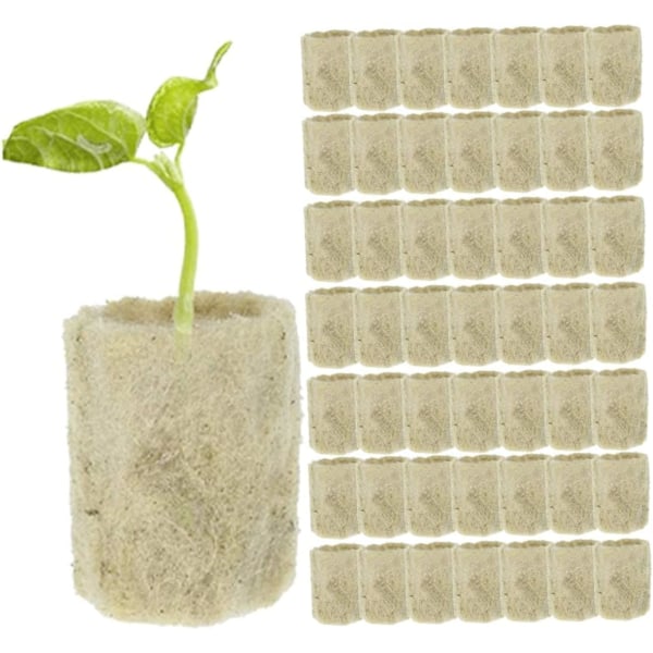 Rockwool Cube, Rockwool-propagering Sub-Free-propagering, Jordbruk, Jordlös odling, Hydroponisk odling, 50 PCS utomhusliv