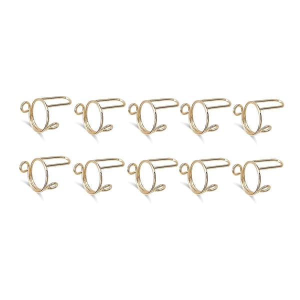 10 styk tynde negleringe til damer, daglig fingerspidsbeskyttelse, ringe, smykker, gave til kæreste, guld - perfekt-max