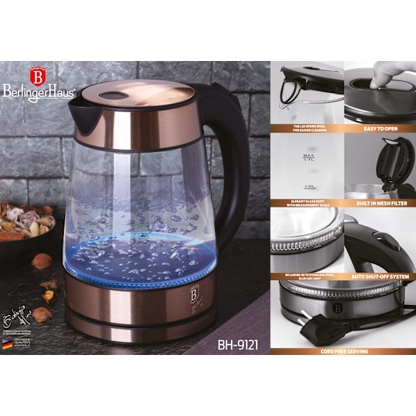 Berlinger Haus Elektrisk glaskokare Metallic Line Rose Gold Edi 1