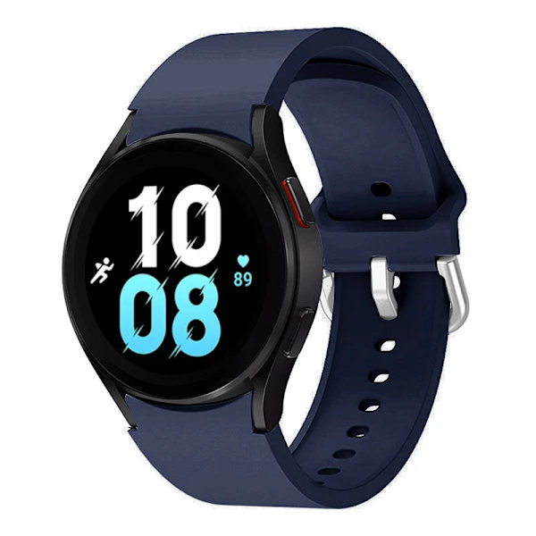 Silikonrem för Samsung Galaxy Watch 6 5 4 44mm 40mm 45mm Watch Ersättningsband för Watch 6 4 Classic 47mm 43mm 46mm Midnight blue A Galaxy 4 40mm 44mm