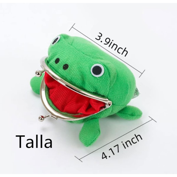 1 bit Grön Groda Väskor, Naruto Groda Formad Plånbok, Rolig Mynt Pu
