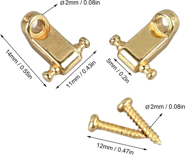 Kitaran kieltenpidin, Tree Standard Roller -kieliohjaimet Metal Elektrisk Gitarr String Guide Retainer Byte (Kulta) Guld