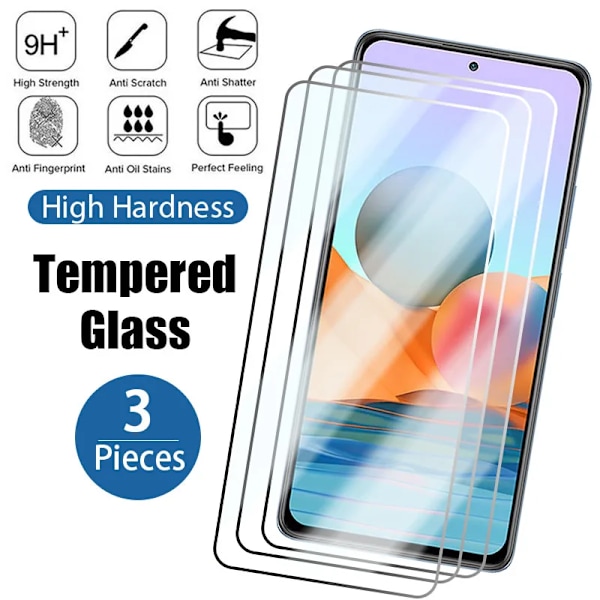 3 stk herdet glass for Xiaomi Redmi Note 12 Pro skjerm