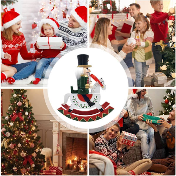 12\" Traditionella Trä-Nötknäppare Ornament, Juldekorationer C