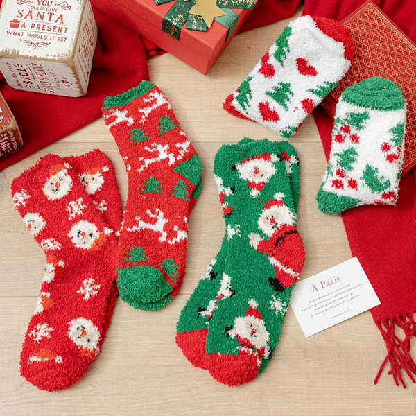 Joulu sukat unisex naiset miehet | pehmeät sukat joulu & sukat adventtikalenteri | onnelliset sukat joulu ja joulu sukat Set 1 10
