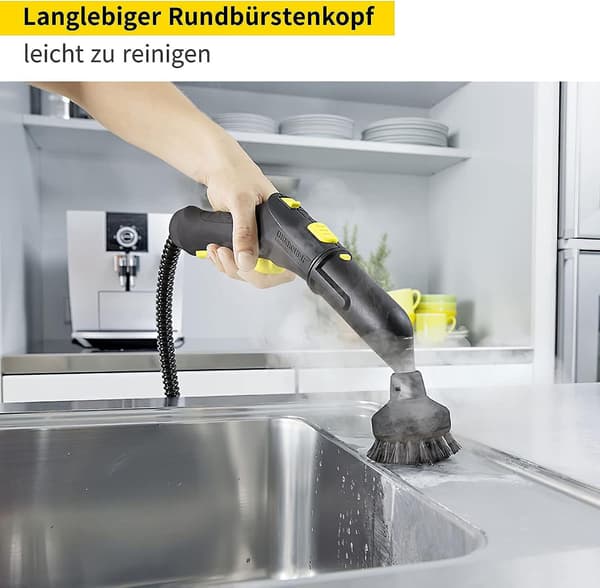2 stk. store runde børster til Kärcher damprenser