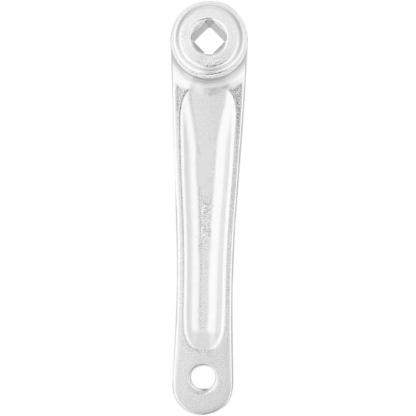 Cykelvev, Universal 170mm Aluminiumlegering Vänster Enkel kedja Vev Cykelbyte vev (Rhombiskt hål-Silver)