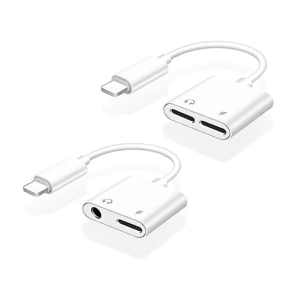 Høretelefonadapter kompatibel med Iphone Dual Splitter-D_max