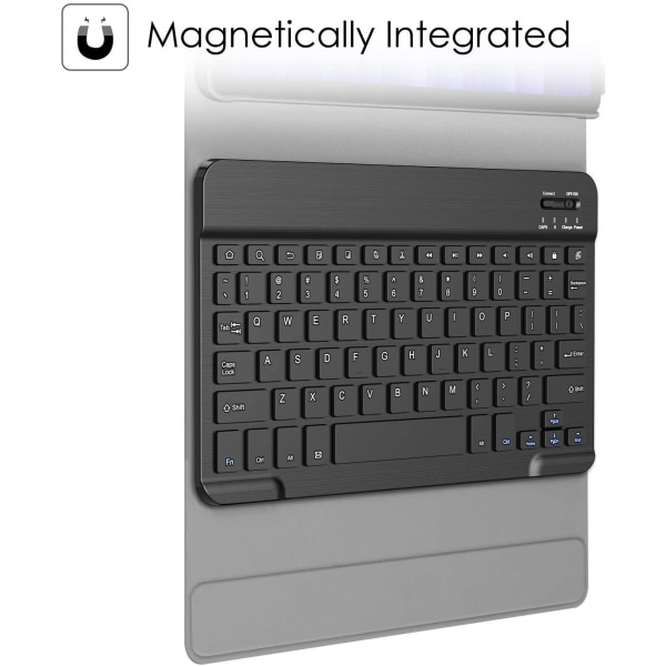CQBB Fintie fodral kompatibelt med Samsung Galaxy Tab A7 10.4 2020-modell (SM-T500/T505/T507), svart