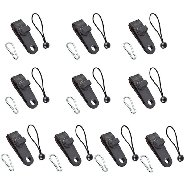 10st Tarp Clips, Tarp Clips, Tältklämma, Bungee Tensioner, Tarp Tension Perfekt för presenning, tält, markiser,