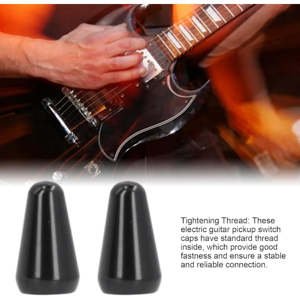 Gitar Pickup Switch Tips Switch 3 Way 5 Way Cap Switch Knop for ST TL Style Elgitarrer (BLACK) BLACK