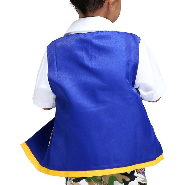 SQBB Män och kvinnor barn anime blå jacka hatt kostym festdräkt