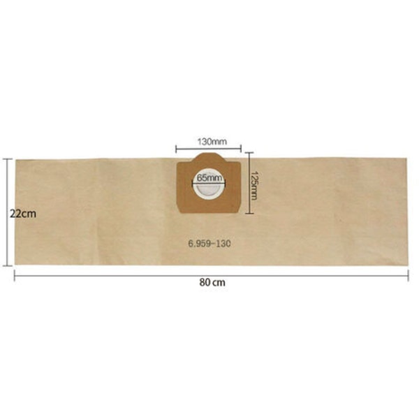 10 kpl 6.959-130.0 Paperipölynimuripussi A 2201/2204/2504 Karcher WD3 WD3P Märkä- ja kuivaimuriin Vaihto/NC/