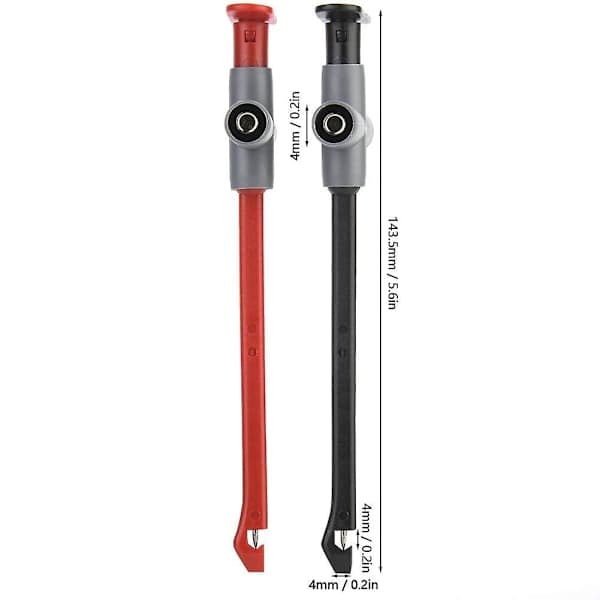 2 stk. P5010 Biltestkabler Multimeter Testklemme Kit—max