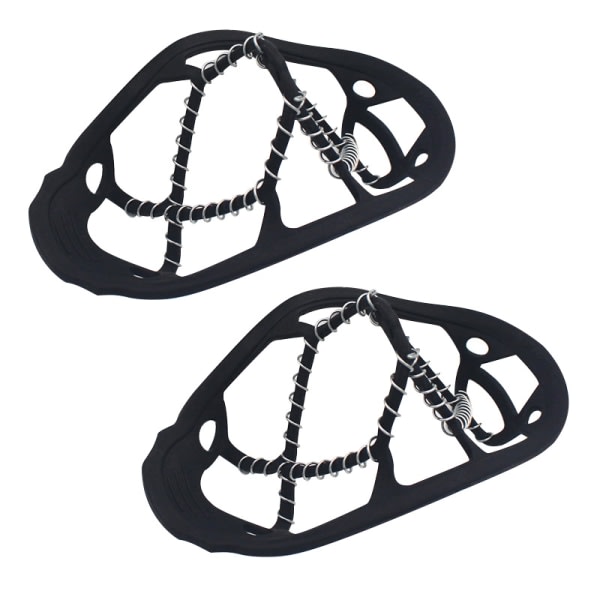 Universal halksäkra stegjärn Anti-slip over sko Slitstarka klossar med bra elasticitet Lätt att ta av och på AL