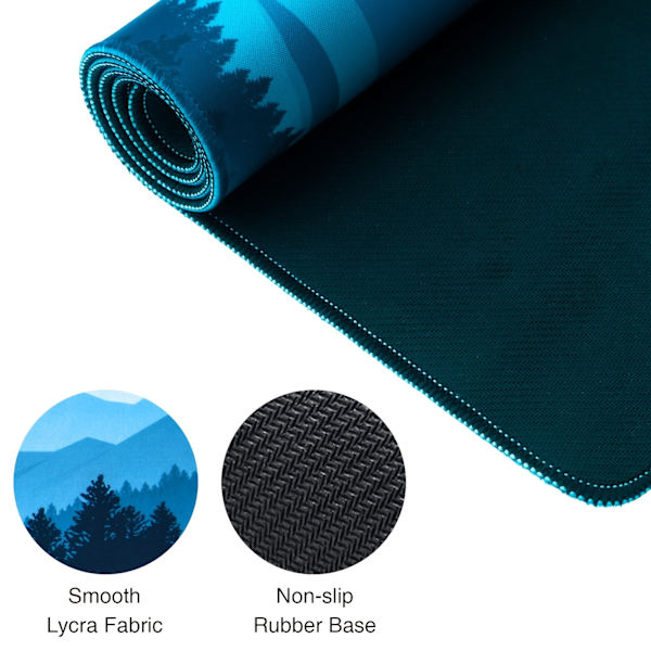 Musematte (80,01 × 29,97 × 30,48 cm) Gaming-musematte, forlenget musematte, anti-frayssydde kanter, sklisikker gummibase, vaskbar tastaturmatte
