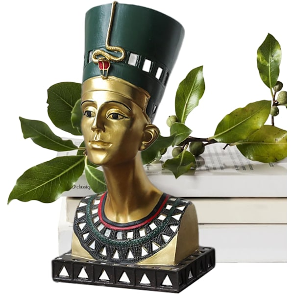 Egyptisk farao statue sæt | Mumie og sfinx skulpturer | Mytologi inspirerede ornamenter | Unik boligindretningssamling | Sfinxfigurer a