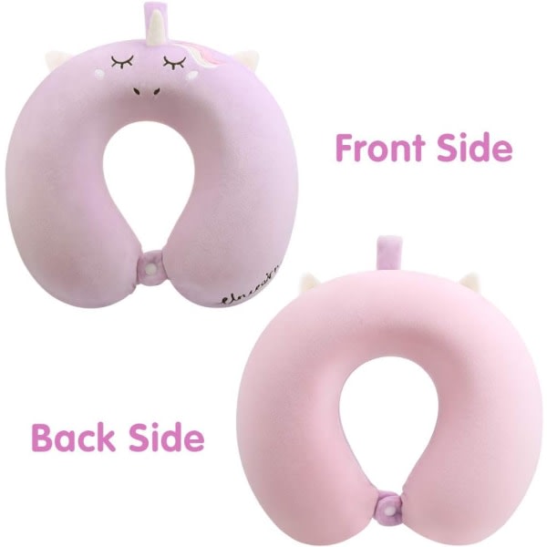 Reisepute for barn, Unicorn Memory Foam nakkepute SQBB