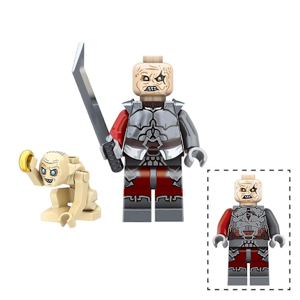 8 stk Middelalder Riddere Ringenes Herre Mini Figurer Byg Legetøj Antik Militær Rustning Soldater Actionfigurer