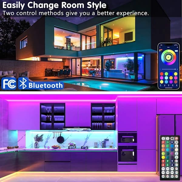 20m LED-valot Bluetooth RGB LED-nauhavalot—max