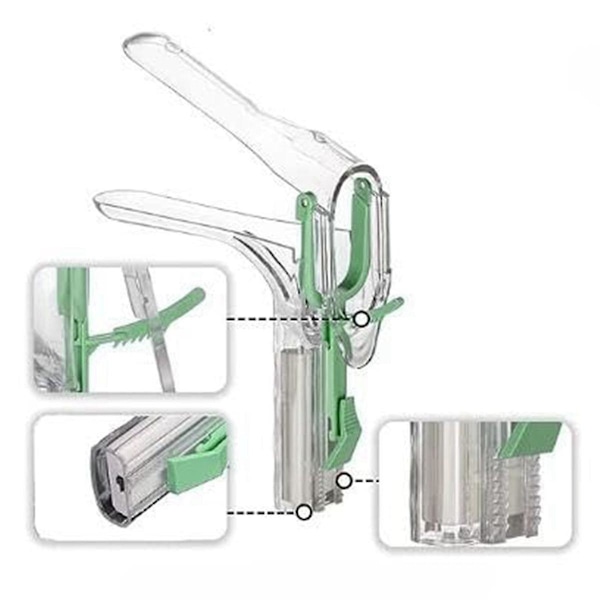 Db 1st Justerbar Belyst Spegel Klar Clip Professionell Speculum Återanvändbar Transparent Transparent