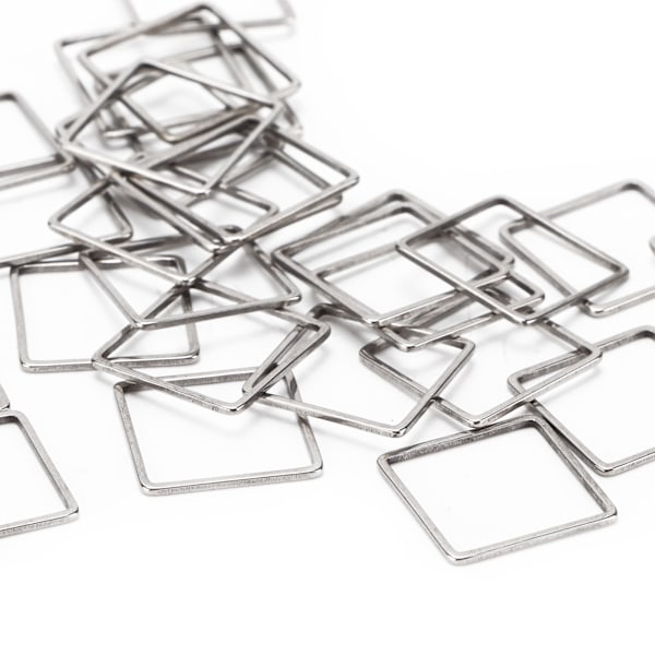30 kpl korvakset, tyhjät geometriset neliökehystit, korvakset DIY-korvakseille, kaulakoruille, rannekoruille, käsitöille