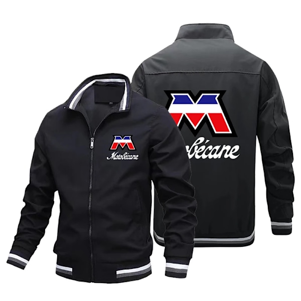 Motobecan - Herre Cykeljakke, Baseball Skjorte, Afslappet Trench Rock, Street Hip-Hop Stil, Arbejdsjakke grøn L