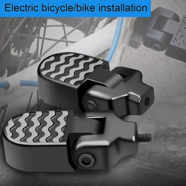 Elektrisk hopfällbar cykel fotpedal med skruvverktyg - lastkapacitet på mountainbike