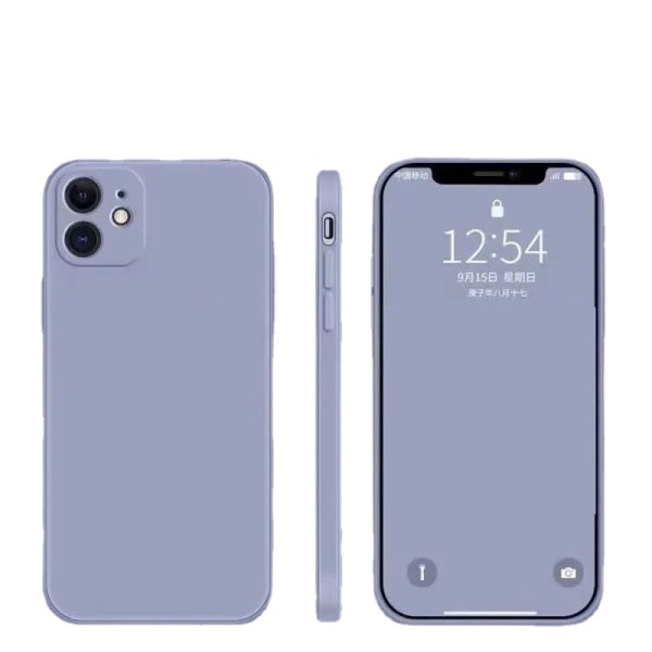 SQBB All-inclusive fallsäkert enfärgad iPhone 12 mobiltelefonfodral grå Apple 12mini