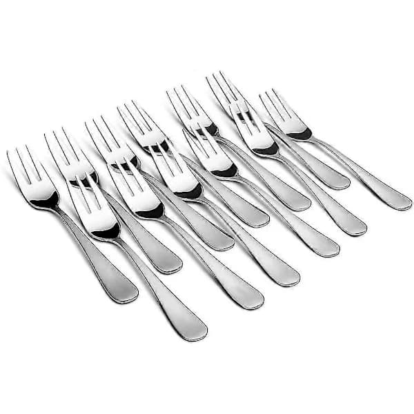 Set med 12 aptitretargafflar i rostfritt stål - 13,7 cm – Max