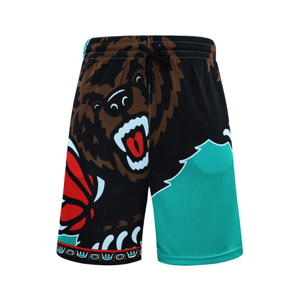 Nba Retro Basketbyxor Shorts Unisex sportshorts Student Grizzlies grön L