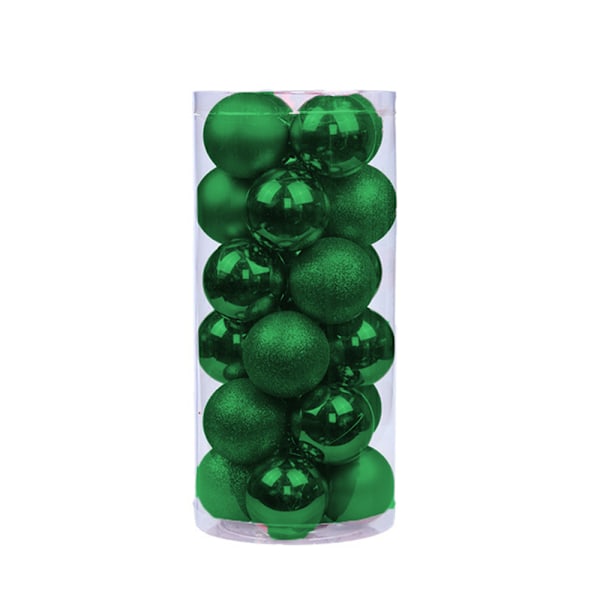 24 st 6 cm splittersäkra julgranskulor