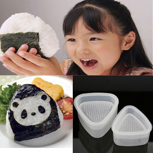Form for japansk Onigiri, Maker Rice Balls, Triangular, Sushi M