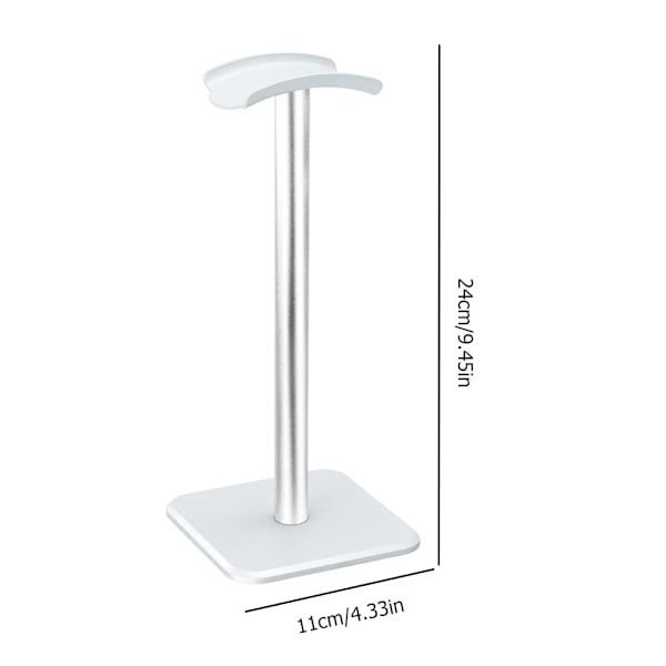 Aluminiumlegeringar Hörlura Stativ Hållare Rack Utrymme Spara Skrivbord Organisator Display Örelefon Mount Hanger Headset Stöd Stativ White