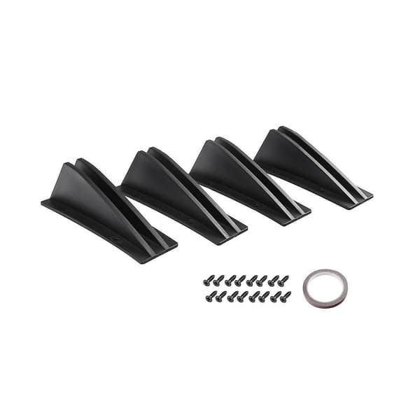 XJ-Universal 4 stk/sett Bil Bakre Støtfanger Diffuser Spoiler Abs Anti-kollisjon Bakre Støtfanger Leppe Diffuser B—max