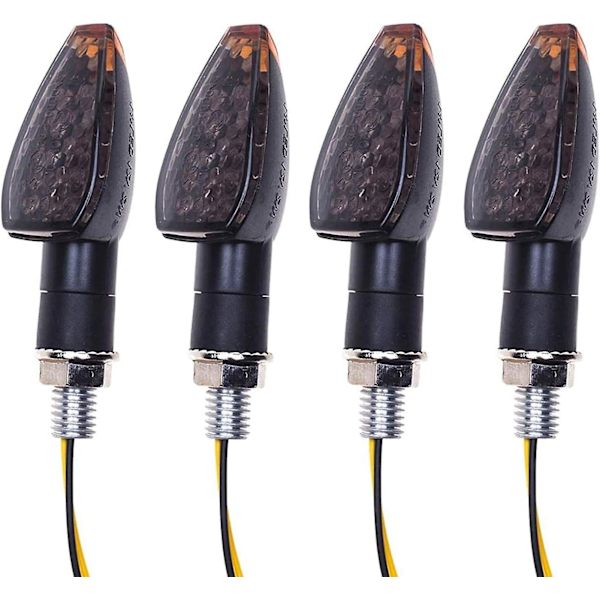 4 stk. Motorcykel Blinklys 14led Blinklys 12v Vandtæt Blinklys Blinklys Universal Til Motorcykel Scooter Quad Cruiser Off Road