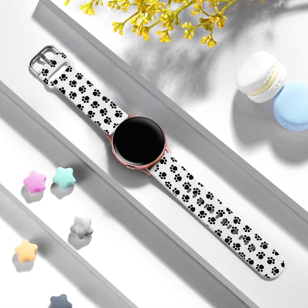 Samsung Galaxy Watch Active / Active2 40mm / 44mm:n kanssa yhteensopiva ranneke, 20mm pehmeät silikonirannekkeet Yhteensopiva Samsung Galaxy Watch 42