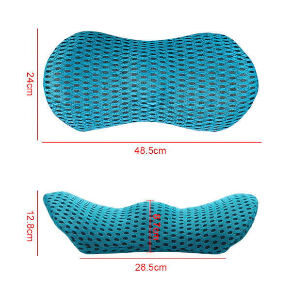 Bilsäte Kuddar Lumbar Stöd Midja Låg Bakåt Skydd Kuddematta Interiör Off Road 4X4 Rv Biltillbehör Universal Grå Mesh