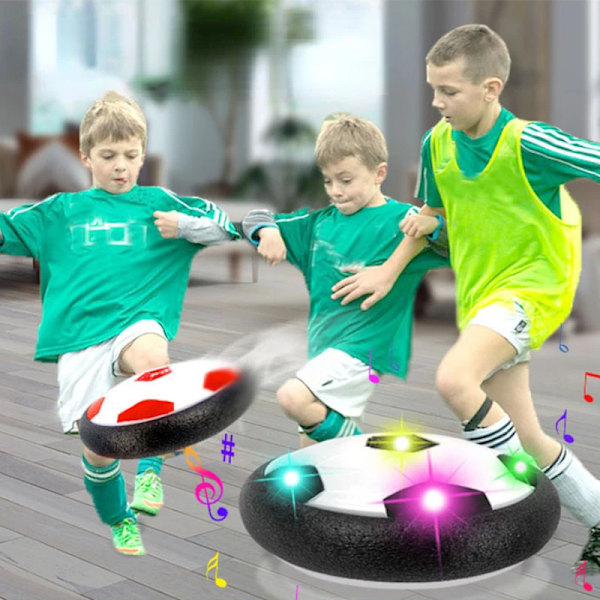 Sport Kids Levitate Suspenderande Fotboll Boll Luftkudde Flytande Skum Fotboll med LED-ljus Glidande Leksaker Fotboll Leksaker Barnpresenter