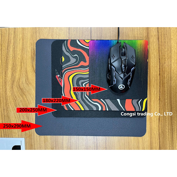 Liten musmatta tecknad Van Gogh Illustration PC Gamer-skåp Tangentbord Skrivbordsmatta Datorspelstillbehör Musmatta Animemattor JH003775 25x29cm