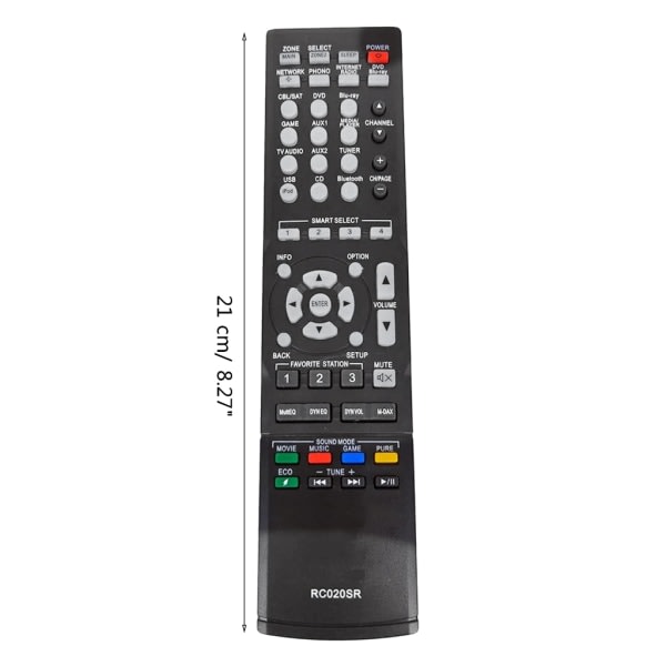 Fjernkontroll for Marantz RC020SR NR1504 RC018SR NR1403 NR1501 RC006SR Slim Line 5.1-kanals AV Surround Hjemmekino