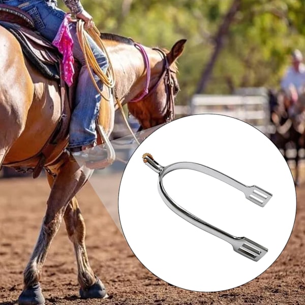 Pyörivät kupariset ratsastuskannukset, cowboy-saappaiden kannukset miehille ja naisille