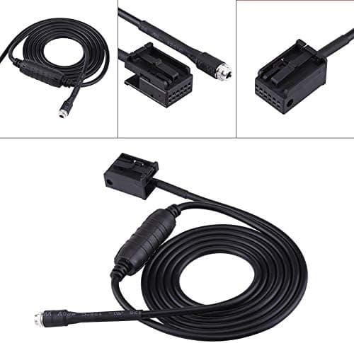Keenso AUX ekstra lydinngangsadapterkabel for E85 E86 Z4 CD X3 E83 12 Pin Line for iPod