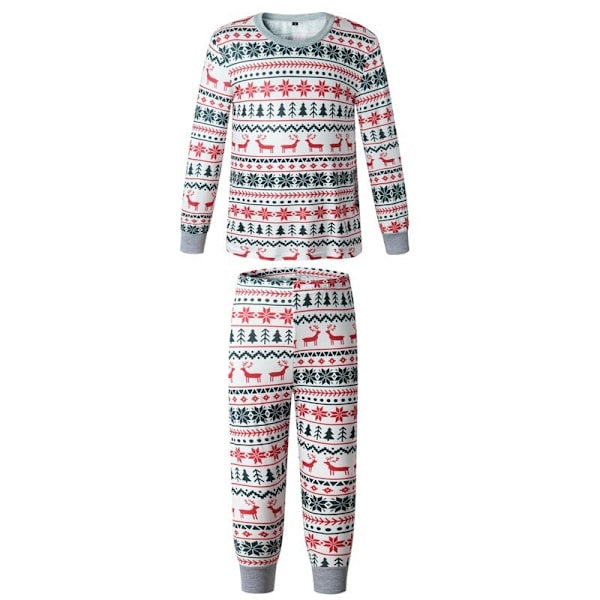 Julpyjamas Matchande Familj Pyjamas Set Mamma Pappa Barnkläder Look Outfit Baby Flicka Kläder Sovkläder Dad-2XL